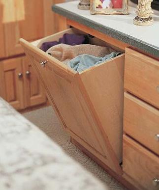 Tip-out hamper.