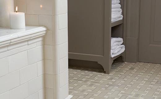 Tile bathroom