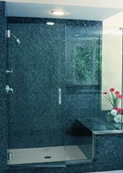 ThinStone used to create a shower surround