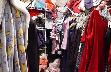 Closet clutter
