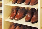 Closet shoe storage