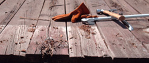 Rotten Wood Decking